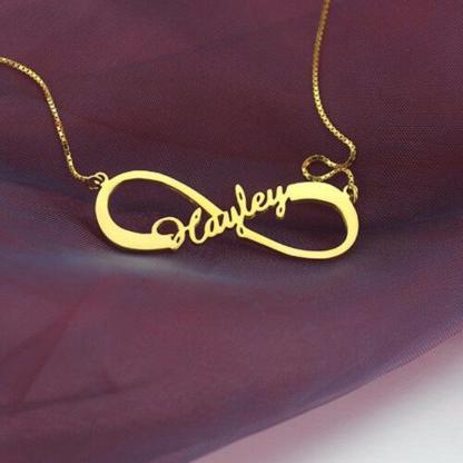 Personalized Name 925 Sterling Silver Customized Infinity Nameplate Necklaces Pendants-Personalized Jewels
