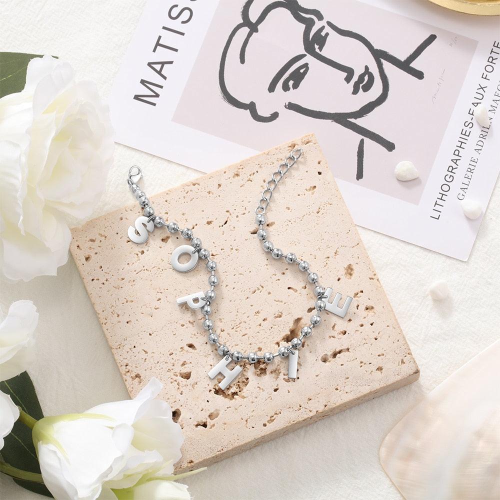 Personalized Name Chain Bracelet - Personalized Jewel