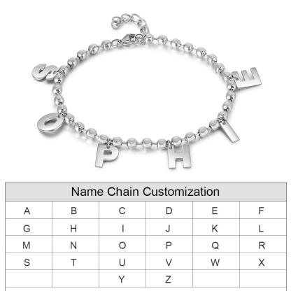 Personalized Name Chain Bracelet - Personalized Jewel