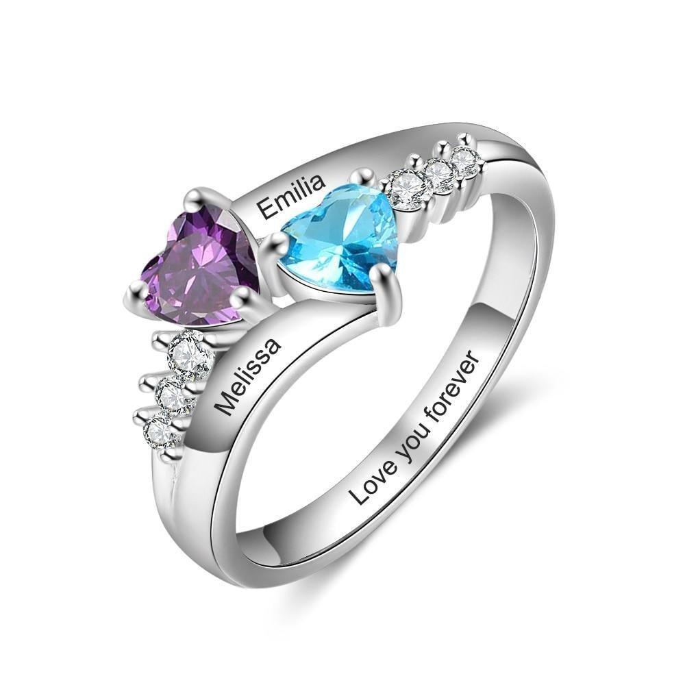 Personalized Name Engraved 925 Sterling Ring - Personalized Jewel