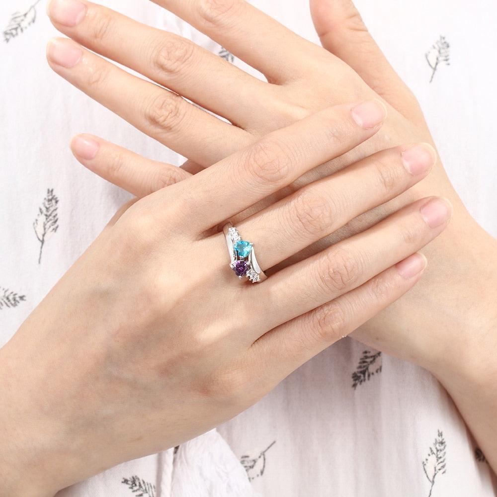 Personalized Name Engraved 925 Sterling Ring-Personalized Jewels