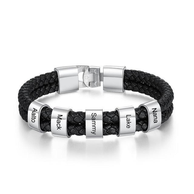 Personalized Name Engraving Steel Beads Jewelry - Personalized Jewel