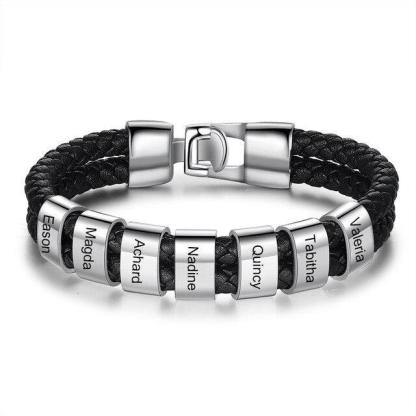 Personalized Name Engraving Steel Beads Jewelry - Personalized Jewel