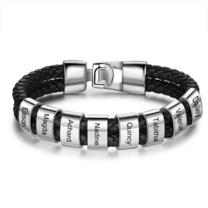 Personalized Name Engraving Steel Beads Jewelry - Personalized Jewel