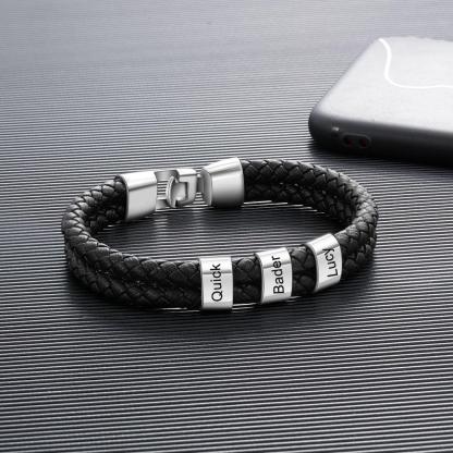 Personalized Name Engraving Steel Beads Jewelry - Personalized Jewel