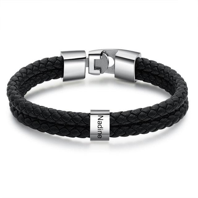 Personalized Name Engraving Steel Beads Jewelry - Personalized Jewel