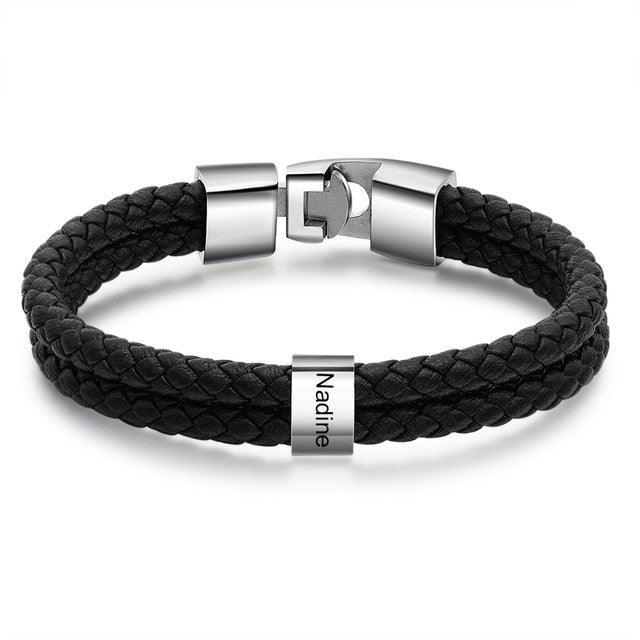 Personalized Name Engraving Steel Beads Jewelry - Personalized Jewel