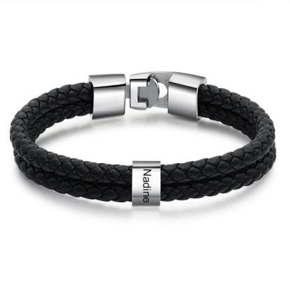 Personalized Name Engraving Steel Beads Jewelry - Personalized Jewel
