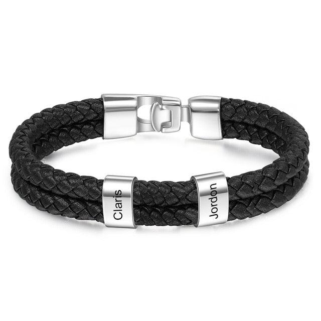 Personalized Name Engraving Steel Beads Jewelry - Personalized Jewel