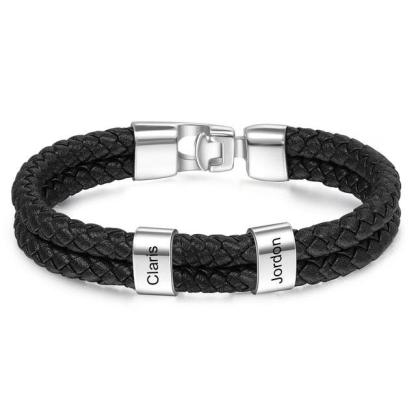Personalized Name Engraving Steel Beads Jewelry - Personalized Jewel