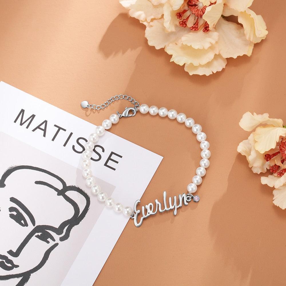 Personalized Nameplate Bracelet for Women Fashionable Accessory for Women - Personalized Jewel
