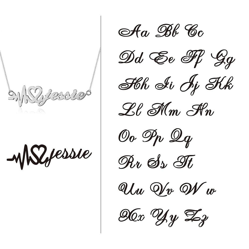 Personalized Nameplate Pendant Necklace Customized Gift for Girl Friends. - Personalized Jewel
