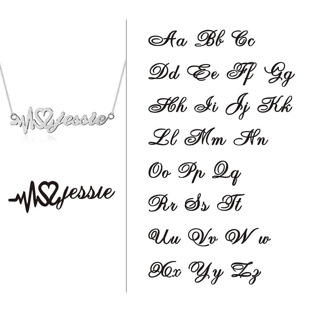 Personalized Nameplate Pendant Necklace Customized Gift for Girl Friends. - Personalized Jewel