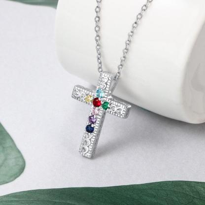 Personalized Necklace And Pendants Seven Custom Birthstones - Personalized Jewel