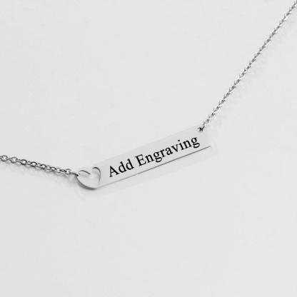 Personalized Necklace With Custom Name Bar Pendant-Personalized Jewels