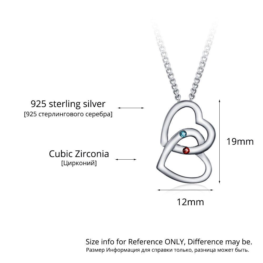 Personalized Pendants For Women- Birthstone Engraved Necklace For Girls- Sterling Silver Necklace For Ladies - Personalized Jewel