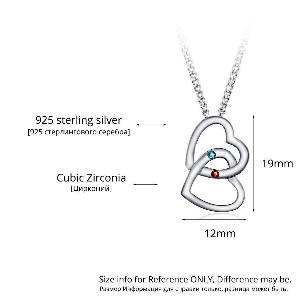 Personalized Pendants For Women- Birthstone Engraved Necklace For Girls- Sterling Silver Necklace For Ladies - Personalized Jewel