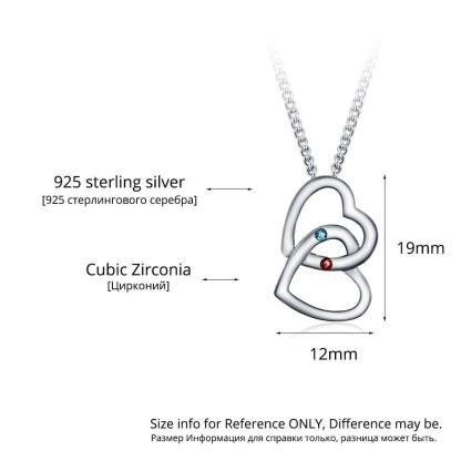 Personalized Pendants For Women- Birthstone Engraved Necklace For Girls- Sterling Silver Necklace For Ladies - Personalized Jewel