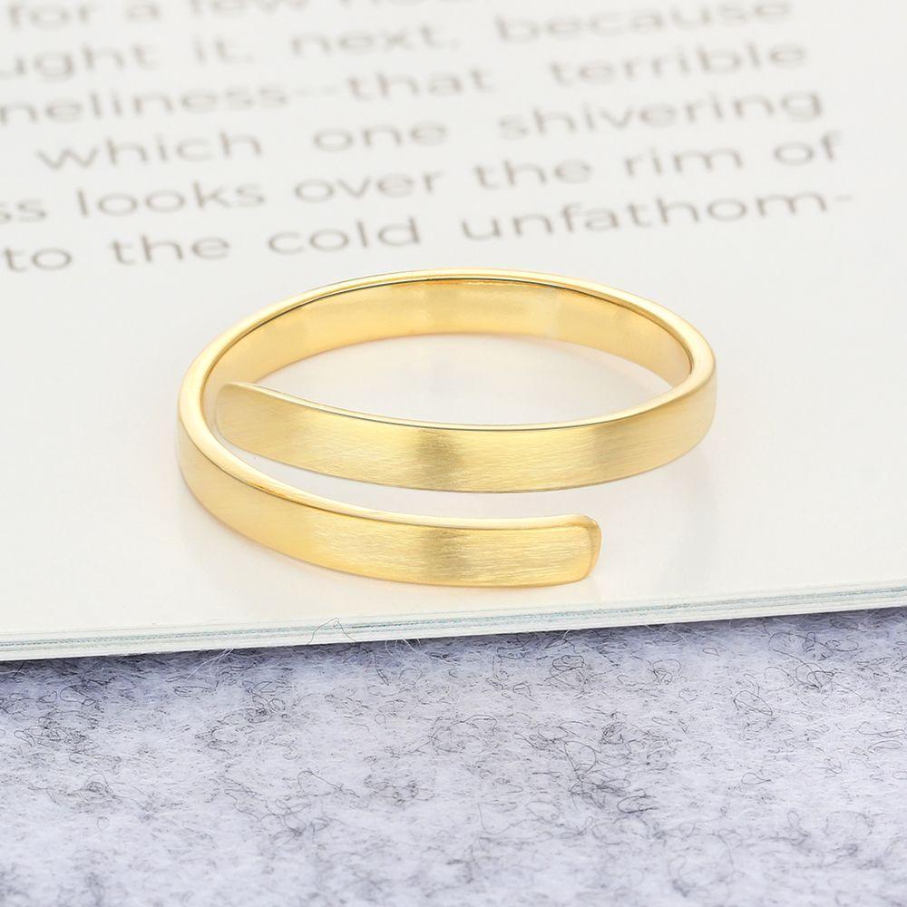 Personalized Stainless Steel Adjustable Rings for Women – 3 Colors Available – Custom Two Names – Trendy Anniversary Jewelry - Personalized Jewel