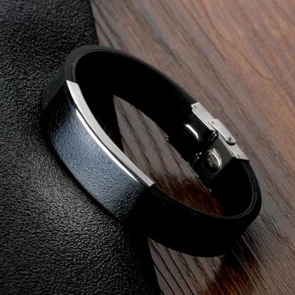 Personalized Stainless Steel Bracelet Fashion Men's Bracelet Length Adjustable Male Bangles Jewelry - Personalized Jewel