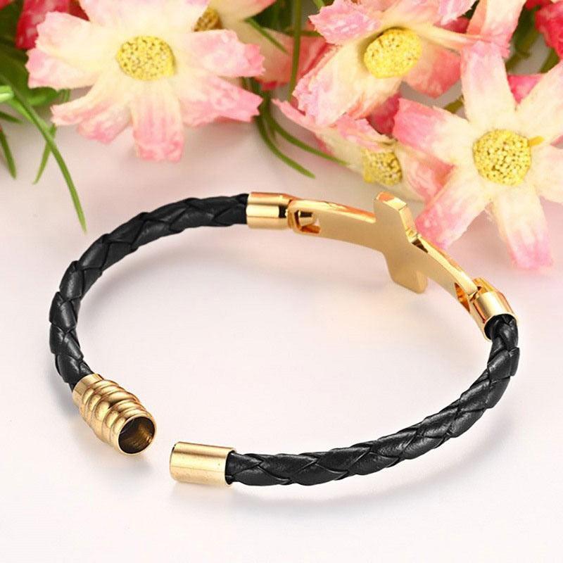 Personalized Stainless Steel Cross Bracelet for Women with Engraved Name, Gift Bracelet & Bangles for Love - Personalized Jewel