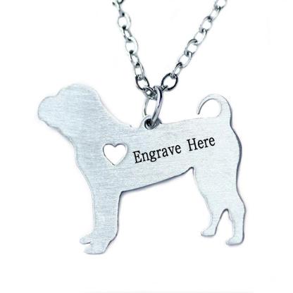 Personalized Stainless Steel Fox Terrier Puppy Pendant Necklace For Women, Christmas Gift For Dog Lovers - Personalized Jewel
