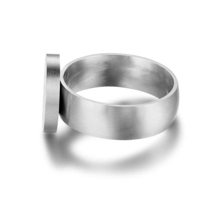 Personalized Stainless Steel Ring - One Custom Name - Circled Monogram Initials - Fashion Jewelry - Personalized Jewel