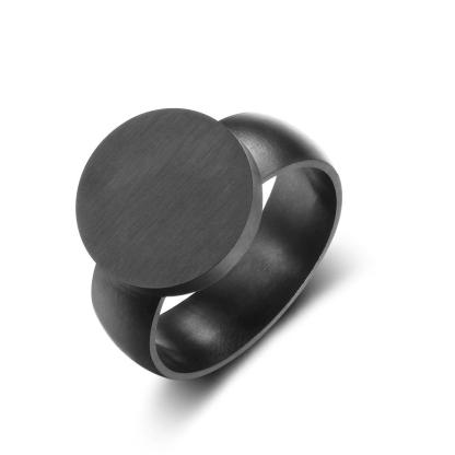 Personalized Stainless Steel Ring - One Custom Name - Circled Monogram Initials - Fashion Jewelry - Personalized Jewel