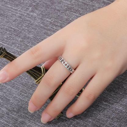 Personalized Sterling Silver Bone Ring, Gifts ,Vintage, Romantic For Women - Personalized Jewel