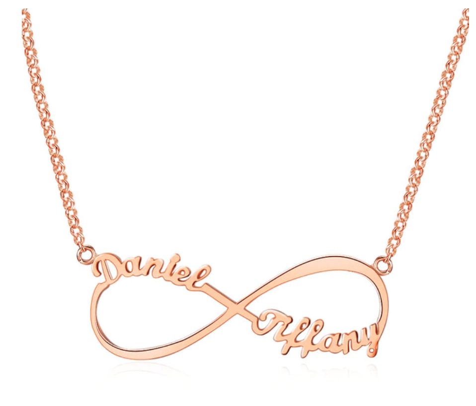 Personalized Sterling Silver Customized Infinity Name Pendant Necklace Fashion Jewelry Gift for Women-Personalized Jewels
