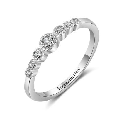 Personalized Sterling Silver Ring Bands - Engravable with Name or Phrase - Customized Gift for Special Occasion - Personalized Jewel