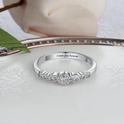 Personalized Sterling Silver Ring Bands - Engravable with Name or Phrase - Customized Gift for Special Occasion - Personalized Jewel