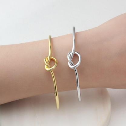 Personalized Tie Design ID Bracelets with Engraved Name & 2 colors, Customize Fashion Bangles for Women - Personalized Jewel