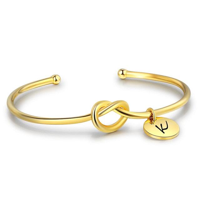Personalized Tie Design ID Bracelets with Engraved Name & 2 colors, Customize Fashion Bangles for Women - Personalized Jewel