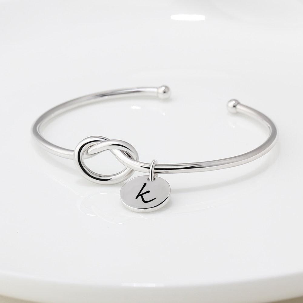 Personalized Tie Design ID Bracelets with Engraved Name & 2 colors, Customize Fashion Bangles for Women - Personalized Jewel