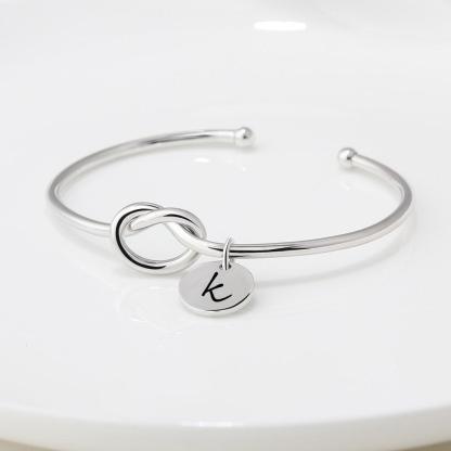 Personalized Tie Design ID Bracelets with Engraved Name & 2 colors, Customize Fashion Bangles for Women - Personalized Jewel