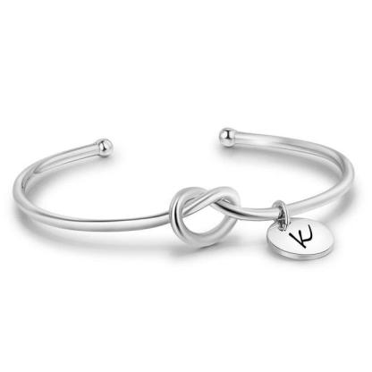 Personalized Tie Design ID Bracelets with Engraved Name & 2 colors, Customize Fashion Bangles for Women - Personalized Jewel