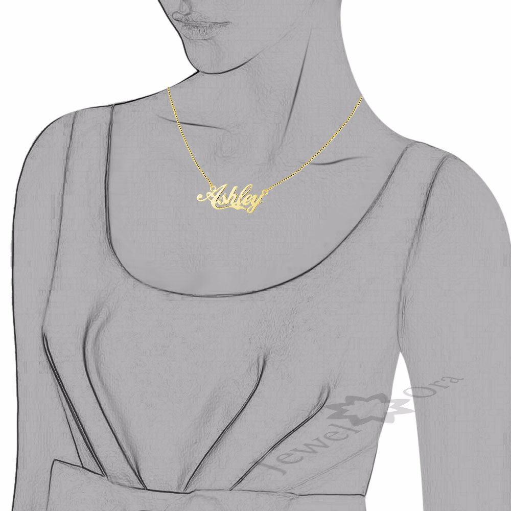 Personalized Women Necklace with Custom Nameplate Pendant Necklace, Jewelry Gift For Girls - Personalized Jewel