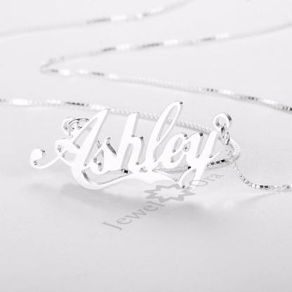 Personalized Women Necklace with Custom Nameplate Pendant Necklace, Jewelry Gift For Girls - Personalized Jewel