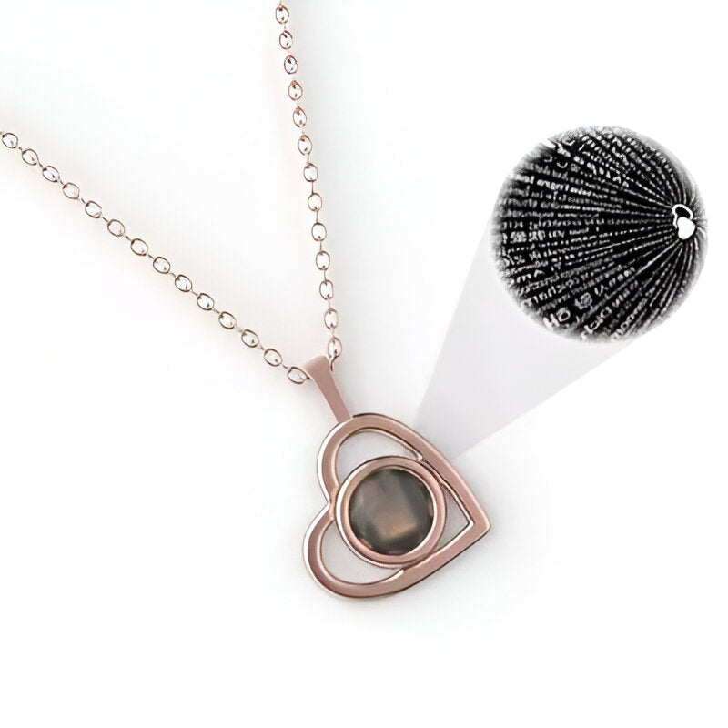 Projection Necklace With 100 Languages-Personalized Jewels