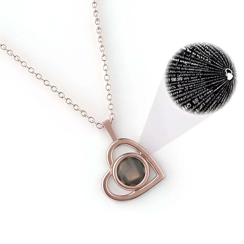 Projection Necklace With 100 Languages-Personalized Jewels