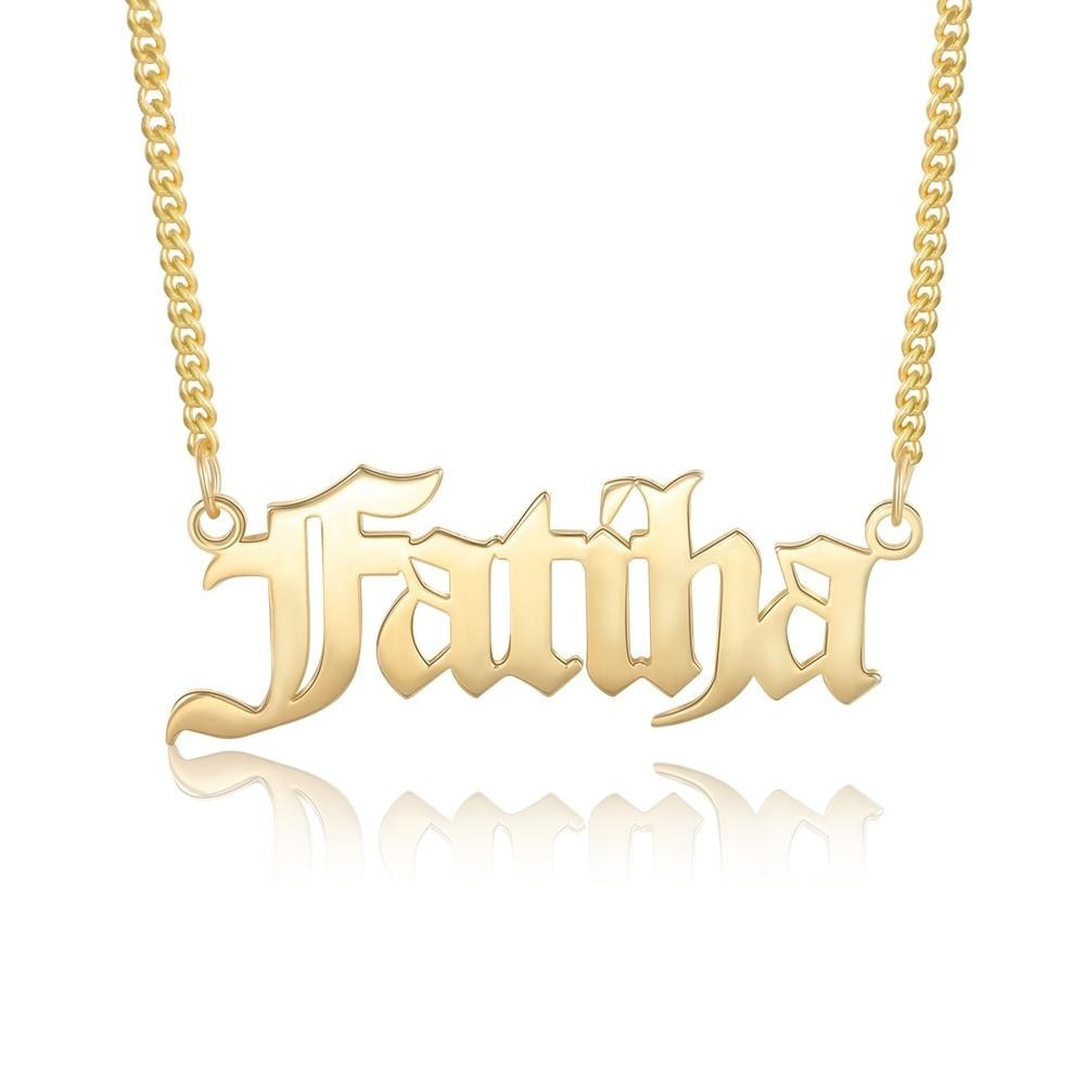 Personalized Men Nameplate Pendant Necklace-Personalized Jewels