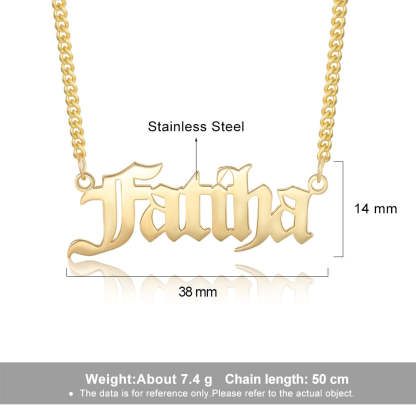 Personalized Men Nameplate Pendant Necklace-Personalized Jewels