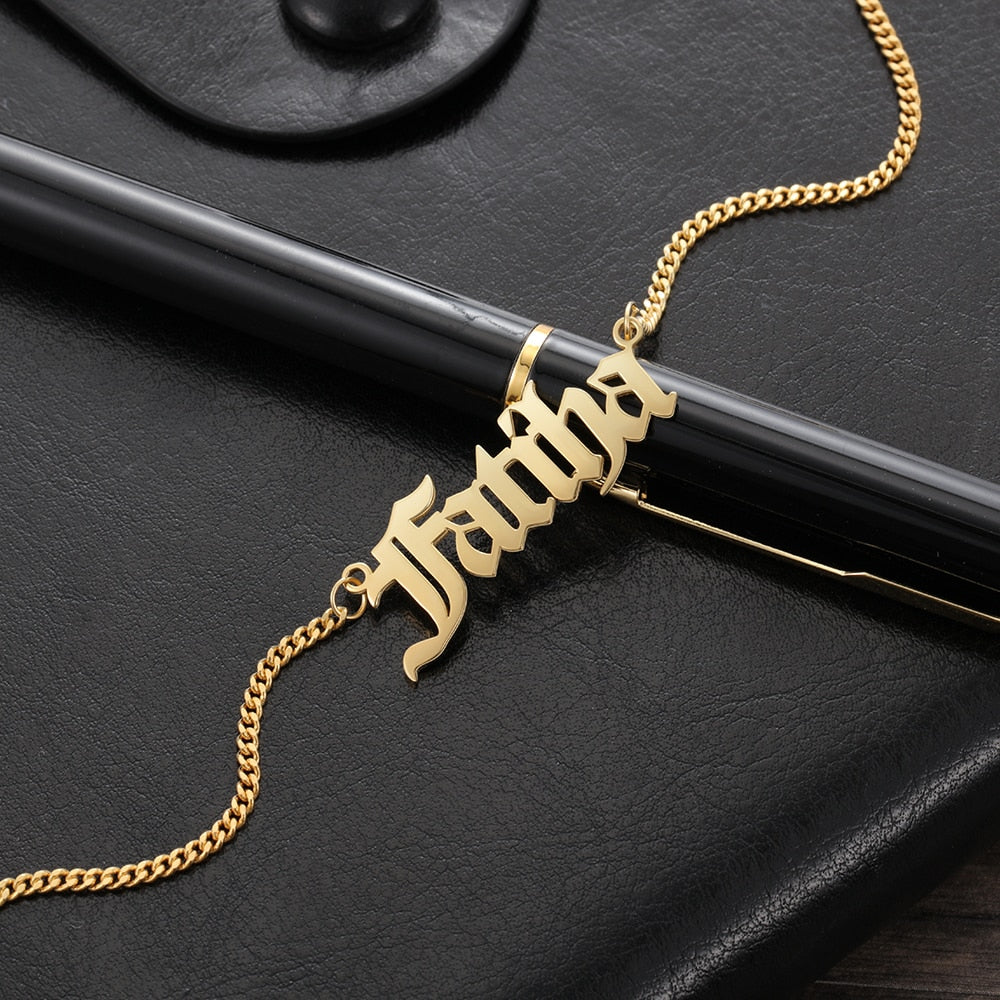 Personalized Men Nameplate Pendant Necklace-Personalized Jewels