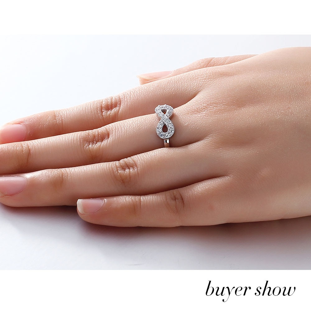 Personalized Infinite Love Promise Ring 925 Sterling Silver Jewelry-Personalized Jewels