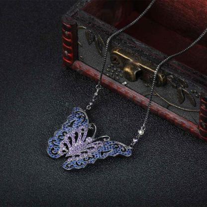 Promise 925 Sterling Silver Pendants High Quality Choker Butterfly Cubic Zirconia For Women Lady Jewelry - Personalized Jewel