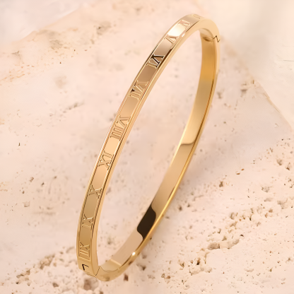 Sparkling Zirconia Stainless Steel Bracelet Set For Women Stackable Bangles