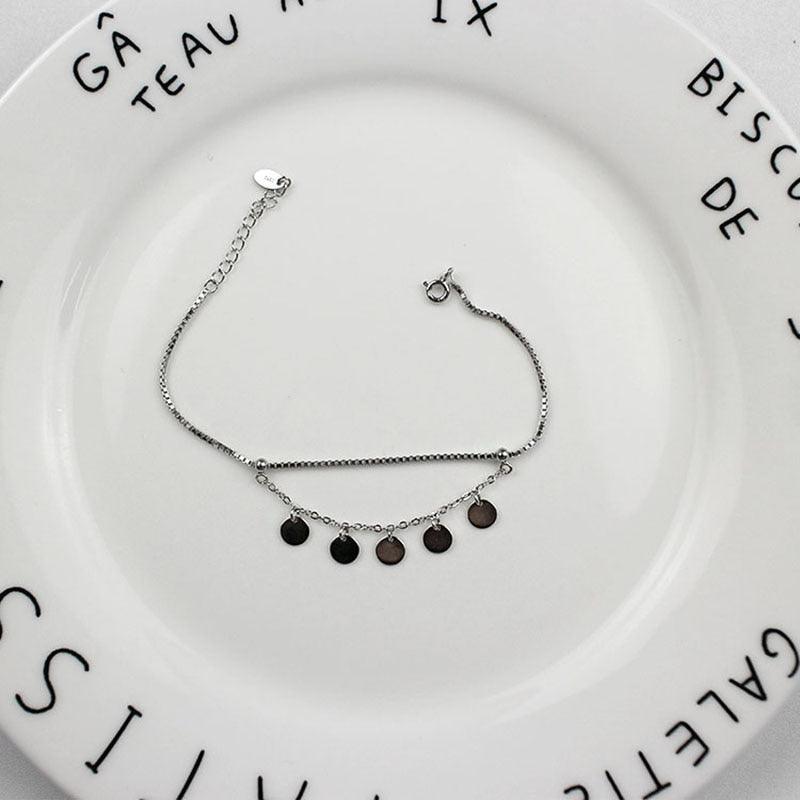 Romantic 925 Sterling Silver Bracelets For Women Trendy Romantic Round Adjustable Bracelets & Bangles Jewelry - Personalized Jewel