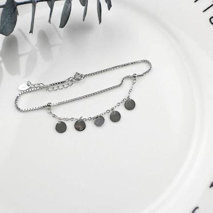 Romantic 925 Sterling Silver Bracelets For Women Trendy Romantic Round Adjustable Bracelets & Bangles Jewelry - Personalized Jewel