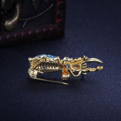 Romantic Copper Crystal Beetle Insect with Cubic Zirconia Pendant Necklace, Fashion Jewelry Gift for Women - Personalized Jewel